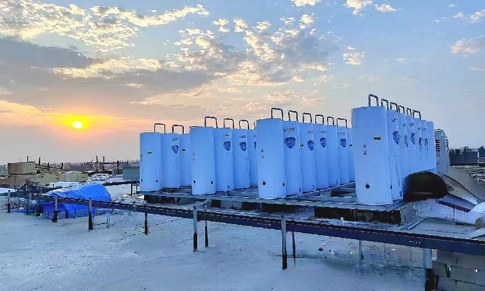 石家莊無極縣新建醫(yī)院模塊承壓閉式熱水系統(tǒng)